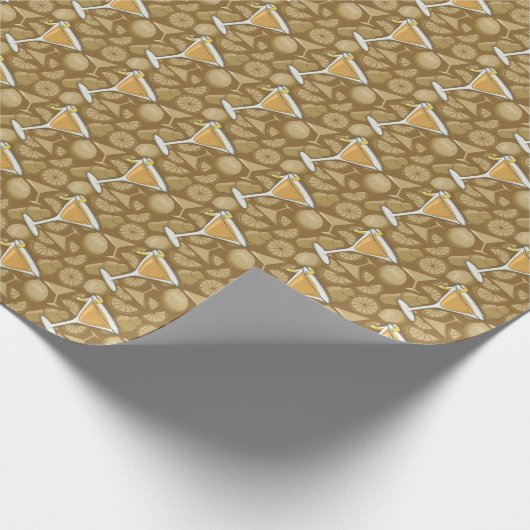 Sidecar Cocktail Geschenkpapier (Ecke)