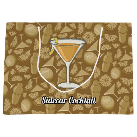 Sidecar Cocktail Große Geschenktüte (Vorderseite)