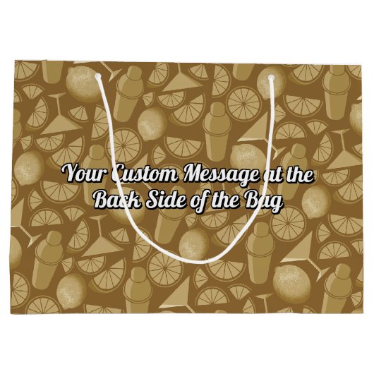 Sidecar Cocktail Große Geschenktüte (Rückseite)