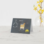 Sidecar Cocktail Karte (Gelbe Blume)