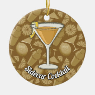 Sidecar Cocktail Keramikornament