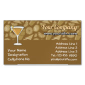 Sidecar Cocktail Magnetische Visitenkarte (Vorderseite)