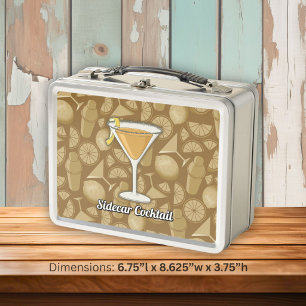 Sidecar Cocktail Metall Brotdose