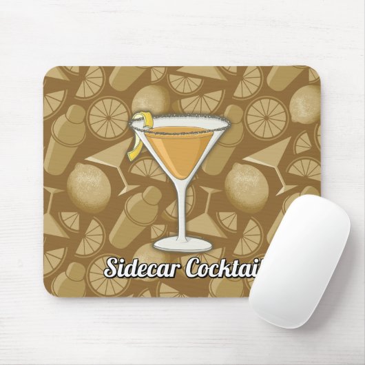 Sidecar Cocktail Mousepad (Mit Mouse)