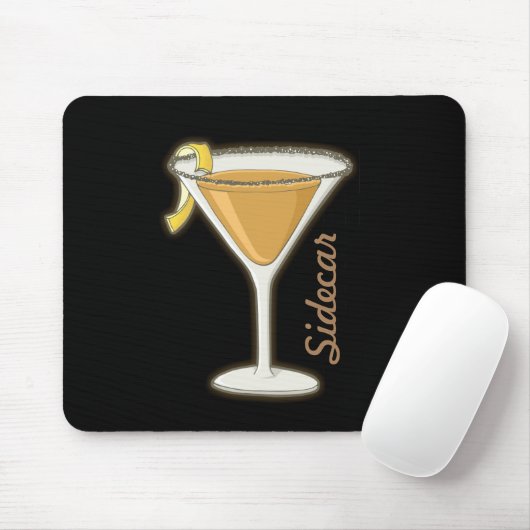 Sidecar Cocktail Mousepad (Mit Mouse)