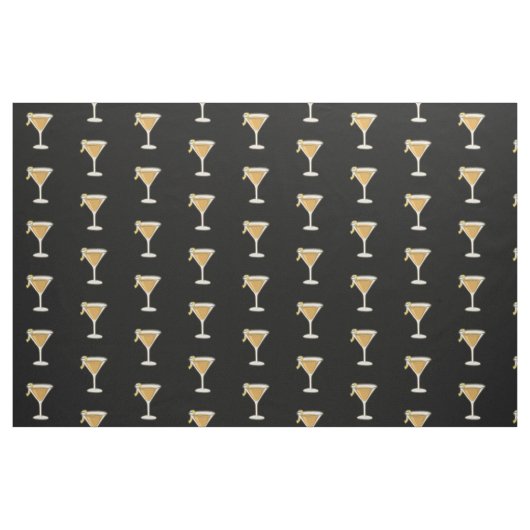 Sidecar Cocktail Muster Stoff (Fat Quarter (45,7 x 55,9 cm))