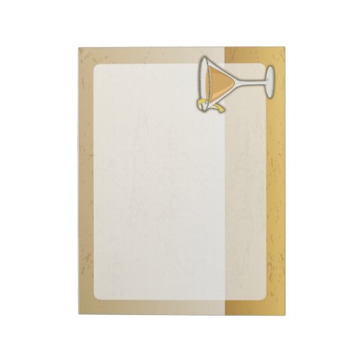 Sidecar Cocktail Notizblock (Rotiert)