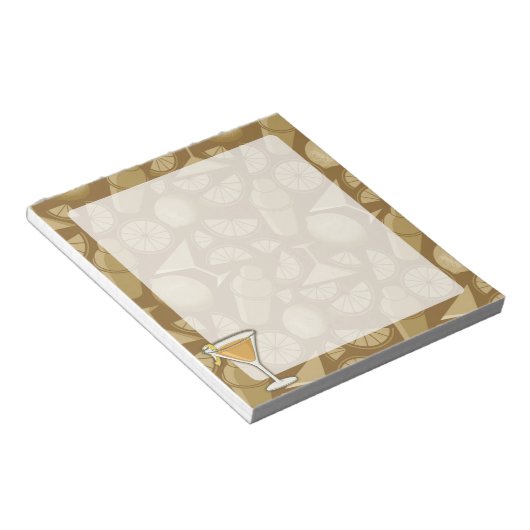 Sidecar Cocktail Notizblock (angewinkelt)