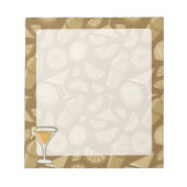 Sidecar Cocktail Notizblock (Vorderseite)