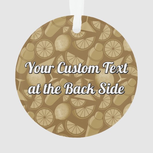 Sidecar Cocktail Ornament (Rückseite)