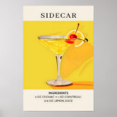 Sidecar Cocktail Poster (Vorne)