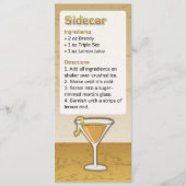Sidecar Cocktail Rezept Einladung (Vorderseite)