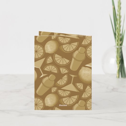 Sidecar Cocktail Rezept Karte (Rückseite)