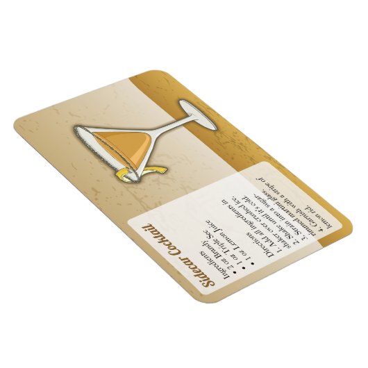 Sidecar Cocktail Rezept Magnet (Rechte Seite)