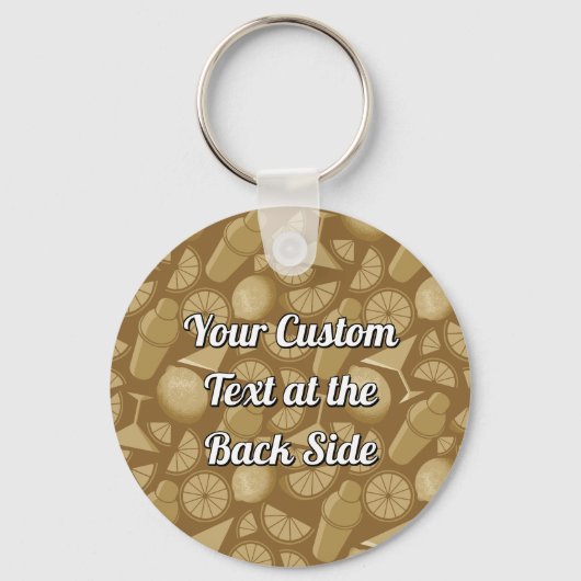 Sidecar Cocktail Schlüsselanhänger (Rückseite)