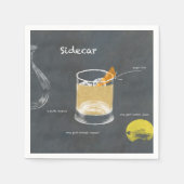 Sidecar Cocktail Serviette (Vorderseite)