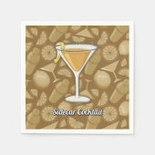 Sidecar Cocktail Serviette (Vorderseite)