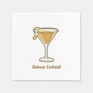 Sidecar Cocktail Serviette