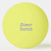 Sidecar Cocktail Tischtennisball (Rückseite)