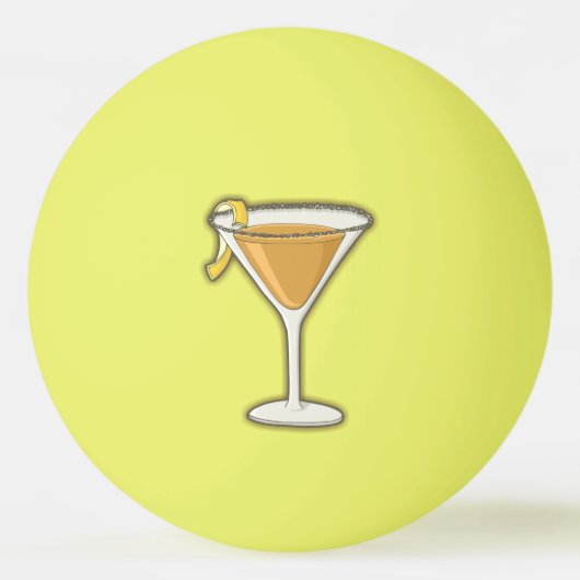Sidecar Cocktail Tischtennisball (Vorderseite)