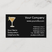 Sidecar Cocktail Visitenkarte (Vorderseite)