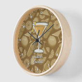 Sidecar Cocktail Wanduhr (Winkel)