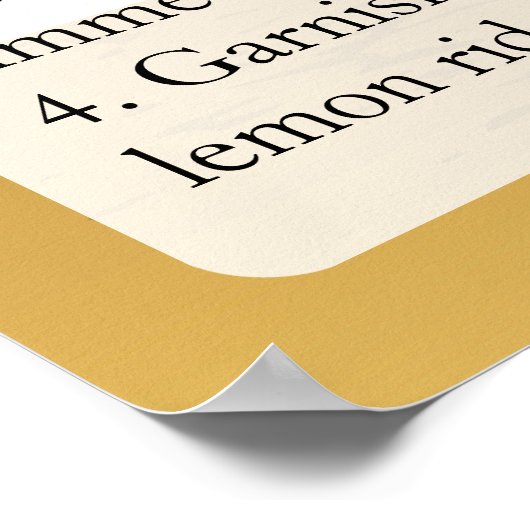 Sidecar Rezept Poster (Ecke)