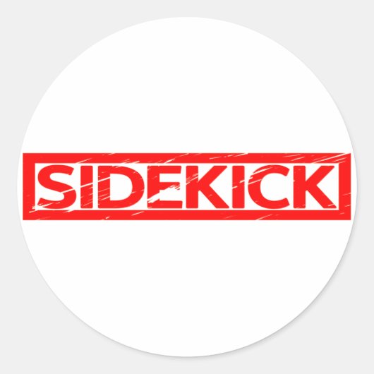 Sidekick-Briefmarke Runder Aufkleber (Vorderseite)