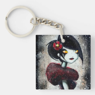 Sidelong (roter) Schlüsselanhänger