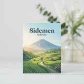 Sidemen Valley Indonesien Postkarte (Stehend Vorderseite)