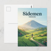 Sidemen Valley Indonesien Postkarte (Vorne/Hinten)