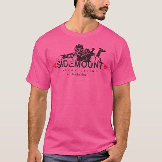 Sidemount Tec Diving Höhle T-Shirt (Vorderseite)