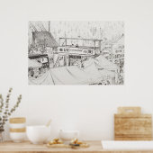 Siders to Zinal Mountain Race The Finish 2012. Poster (Küche)