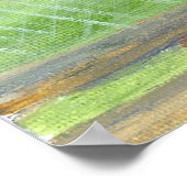 Sidesaddle Horse Portrait Poster (Ecke)