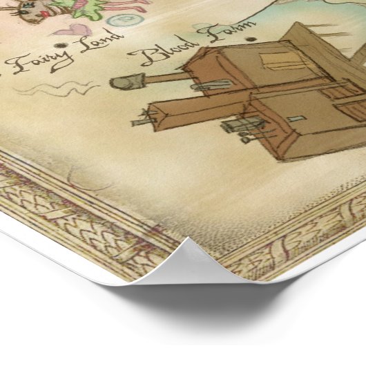 Sideshow Monkey World Map Poster (Ecke)