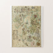 Sideshow Monkey World Map, Puzzle (Vertikal)