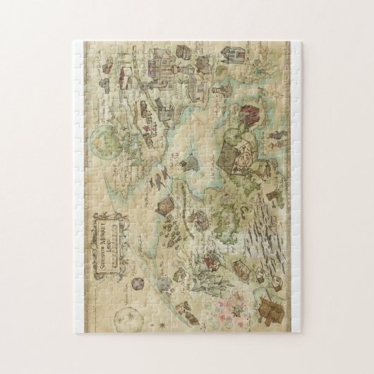 Sideshow Monkey World Map, Puzzle (Vertikal)