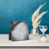 Sidewalk Art Chalet Cross Poster Fotoplatte (InSitu)