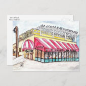 Sidewalk Café Postkarte (Vorne/Hinten)