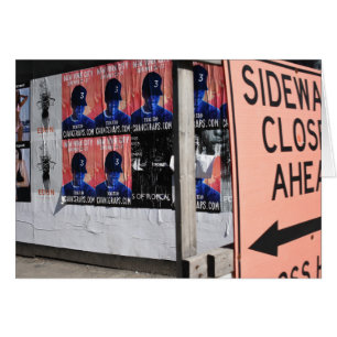 Sidewalk Closed New York Urban Street Fotografie