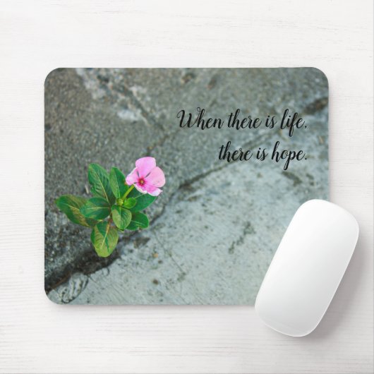 Sidewalk Crack-Blume Mousepad (Mit Mouse)