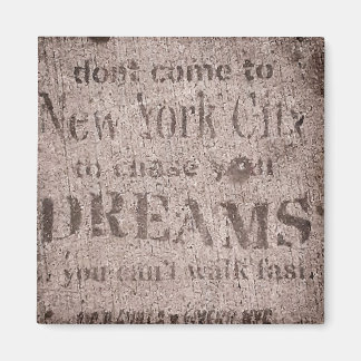"Sidewalk Dreams-Little Italy, NYC Magnet" Magnet