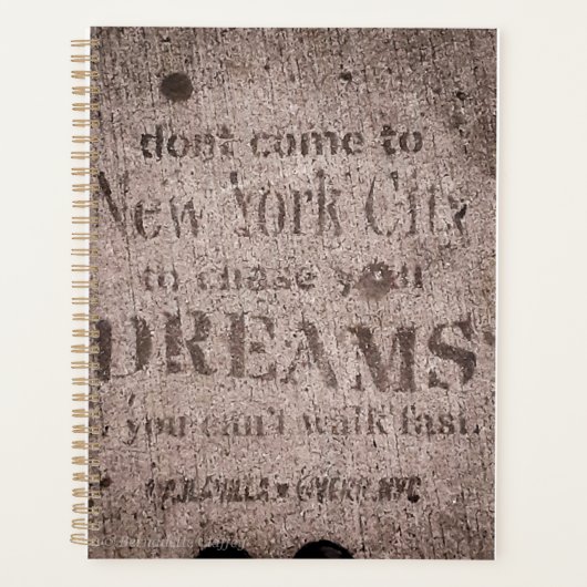 "Sidewalk Dreams-Little Italy, NYC" Planner Planer (Vorderseite)