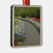 Sidewalk durch Tulpen und daffodils, 2 Silbernes Ornament (Rechts)
