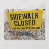 Sidewalk geschlossen postkarte (Vorderseite)