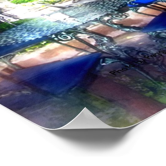 Sidewalk Impressionen von Taos Poster (Ecke)