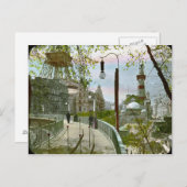 Sidewalk in Paris PostCard Postkarte (Vorne/Hinten)