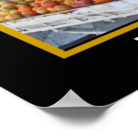 Sidewalk Obstbauer in Peru Poster (Ecke)