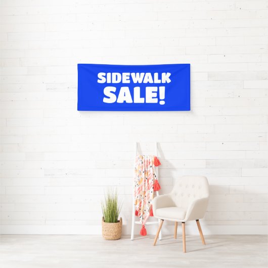 Sidewalk Verkauf! Blauer Banner (Insitu)