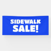 Sidewalk Verkauf! Blauer Banner (Horizontal)
